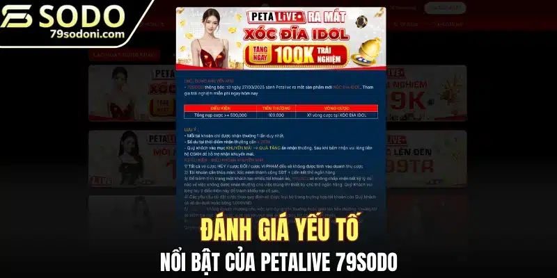 Đánh giá yếu tố nổi bật của Petalive 79Sodo